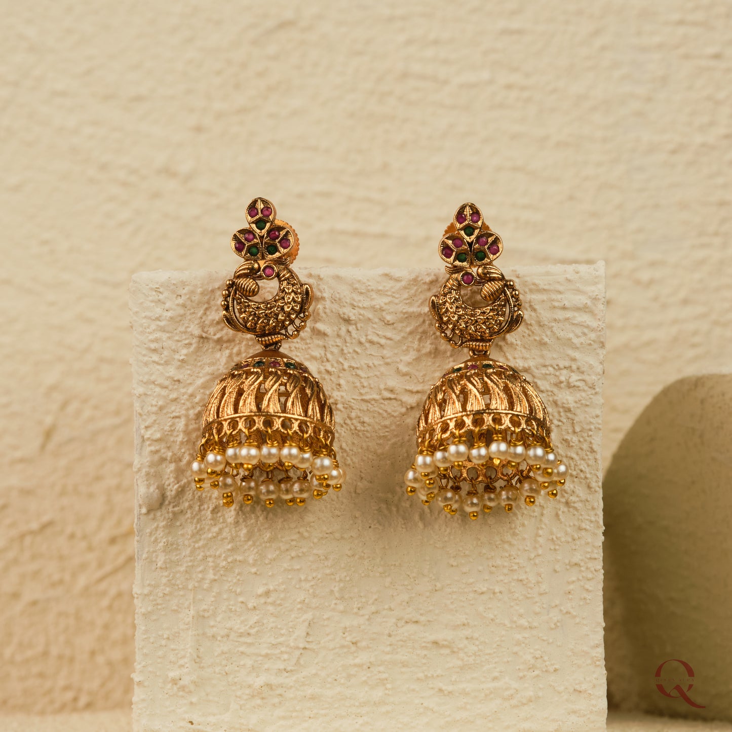 Antique Peacock Jhumka ERD13
