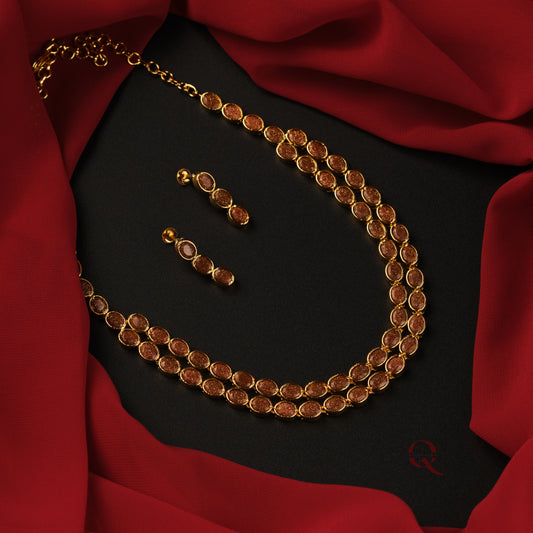 Double Layer Necklace Set NKA15
