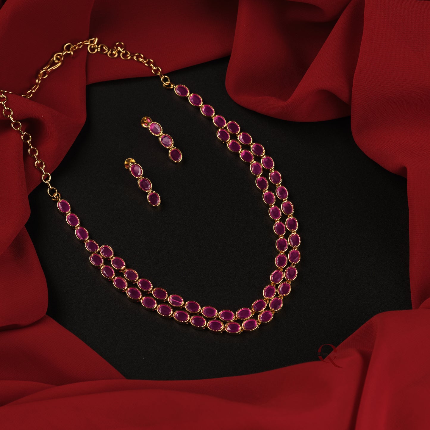 Double Layer Necklace Set NKA15