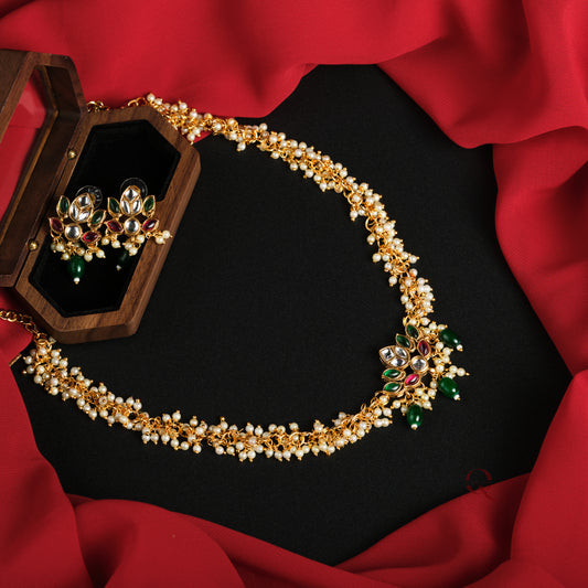 Lotus Pearl Necklace NKB24