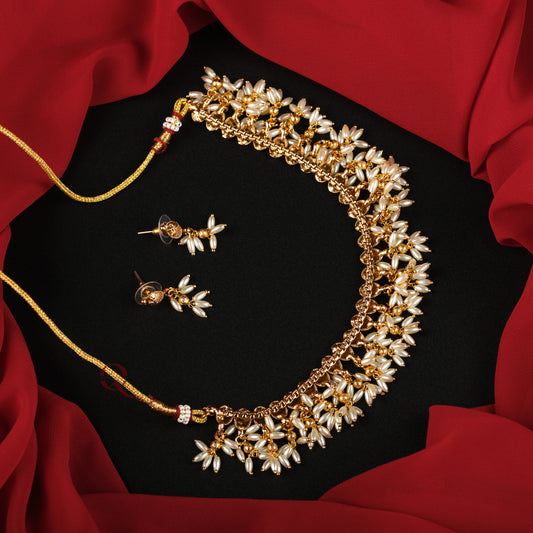 Trending Rice Pearl Necklace NKG12