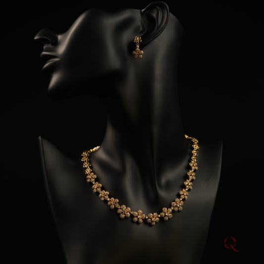Premium White Stone Necklace NKH11